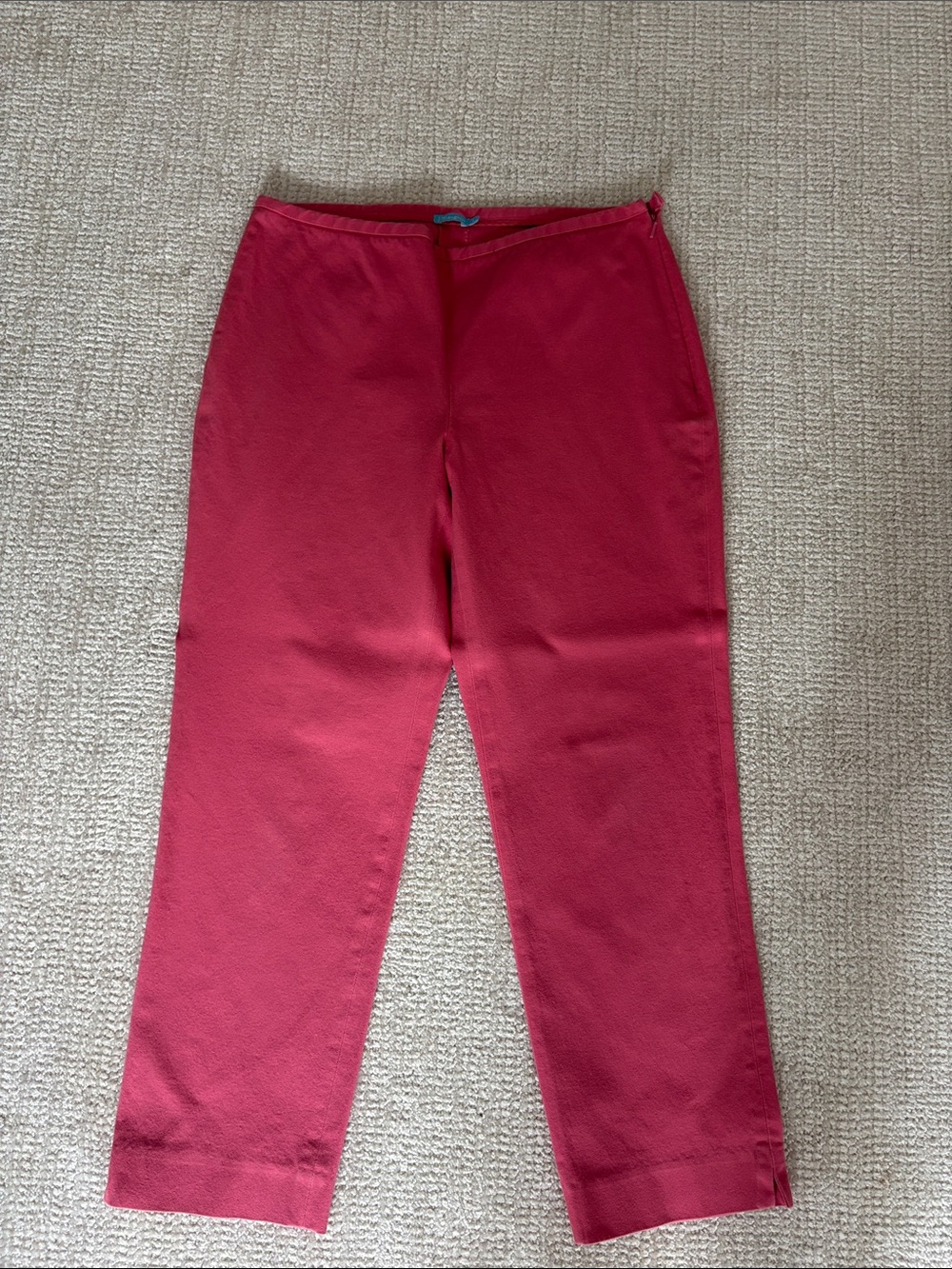 Salmon Straight-Leg Pants